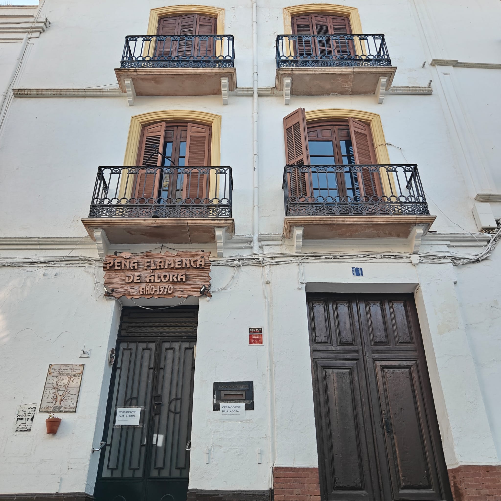 Façade de la Peña Flamenca de Álora